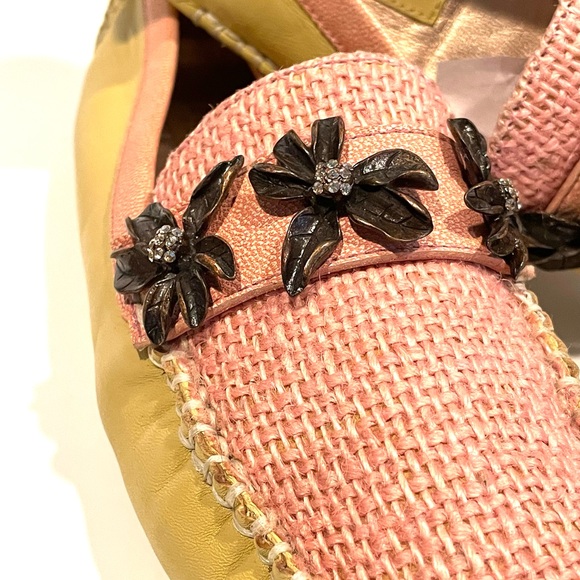 Bridget Shuster Tan Pink Leather Driving Moccasin 10 Brazil - Picture 4 of 6